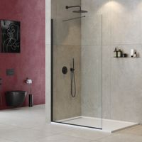 Душевая перегородка универсальная арт-LIBERTA-L-1-TB-120-C-NERO — фото 1, Душевые перегородки