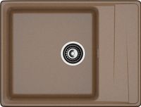 GRANFEST Мойка LEVEL 660L 1-чаша+крыло 660*500мм терракот арт.GF- арт-LV-660L терракот — фото 2, Кухонные мойки