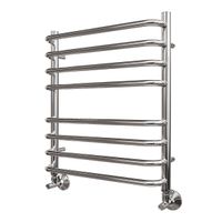 Водяной полотенцесушитель Point Нептун Премиум П8 500x600 Хром арт-PN09156S — фото 4, Водяные полотенцесушители