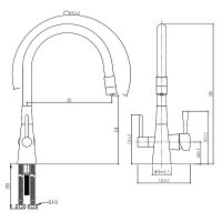 Смеситель для кухни Lemark Comfort Белый арт-LM3075W — фото 3, Смесители для кухни