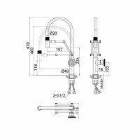 Товар: Смеситель для кухни Iddis Grange Графит арт-GRAGMFLi05 - фото 5 Смеситель для кухни Iddis Grange Графит арт-GRAGMFLi05 — фото 5, Смесители для кухни