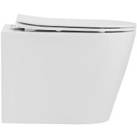 Унитаз Iberica Blanca Burgos Alto подвесной с сиденьем Микролифт арт-IB.BRA.234.1B1 — фото 2, Подвесные унитазы