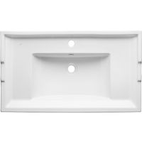 Раковина ASB-Woodline Melana 800-F80 81 Белая арт-17894 — фото 2, Раковины встраиваемые сверху