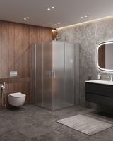 Душевой уголок CEZARES арт-MOLVENO-A-22-90+30-P-Cr — фото 1, Квадратные душевые уголки