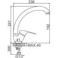 Смеситель для кухни Ledeme H37 4137-ВL Хром арт-504218 — фото 2, Смесители для кухни