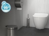 Унитаз биде Creavit Free подвесной Белый без сиденья арт-FE320-00CB00E-0000 — фото 5, Подвесные унитазы