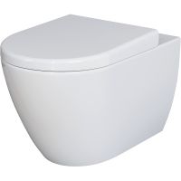 Унитаз Ambassador Queen подвесной Белый глянцевый с сиденьем Микролифт арт-113T20001R-112T20001 — фото 1, Подвесные унитазы