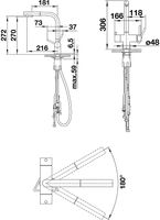 Смеситель для кухни Blanco Fontas-S II Серый беж арт-525206 — фото 2, Смесители для кухни