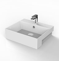 Раковина Artceram Quadro 50 Белая арт-QUL004 01 00 — фото 5, Раковины встраиваемые сверху