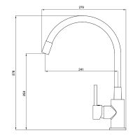 Смеситель для кухни Milardo Meal Хром Черный арт-M01SB0FM05 — фото 2, Смесители для кухни