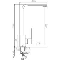 Смеситель для кухни Haiba Нержавеющая сталь арт-HB70803 — фото 4, Смесители для кухни