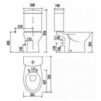 Унитаз биде Creavit Mercan Белый матовый без бачка и сиденья арт-MR310.00000 — фото 2, Напольные унитазы