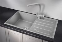 Granula-, кухонная мойка, кварц арт-8601, АЛЮМИНИУМ — фото 2, Кухонные мойки