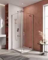 Душевой уголок Cezares арт-LINER-A-1-90-C-Cr-R — фото 1, Квадратные душевые уголки