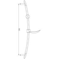 Душевая штанга Haiba Хром арт-HB8002 — фото 2, Штанги для душа