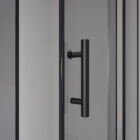 Душевой уголок Niagara Eco NG-009-14DT (90х90х195) низкий поддон(13см),черный,стекло тонированное,2  арт-_0091432DT — фото 4, Душевые уголки трапеция