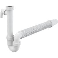 Сифон для кухонной мойки Alcaplast Белый арт-A83-DN50/40 — фото 1, Сифоны для кухонной мойки