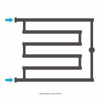 Водяной полотенцесушитель Сунержа High-Tech+ L 500x650 Белый матовый арт-30-4052-5065 — фото 2, Водяные полотенцесушители