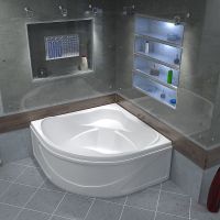 Акриловая ванна Bas Хатива 143x143 без гидромассажа арт-В 00042 — фото 2, Акриловые ванны