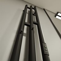 Электрический полотенцесушитель Altasan Бриз 120х17 Черный муар арт-Бриз12017ЧМ — фото 5, Электрические полотенцесушители