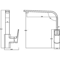 Товар: Смеситель для кухни Swedbe Kronos Хром арт-2041 - фото 4 Смеситель для кухни Swedbe Kronos Хром арт-2041 — фото 4, Смесители для кухни