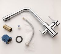 Смеситель для кухни Melodia della vita Ostessa Filtro Белый арт-MDV40618wt — фото 3, Смесители для кухни