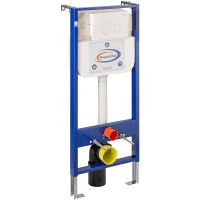 Инсталляция Aquanika Basic для унитаза с Белой клавишей смыва арт-10.702.450.02.05W — фото 1, Инсталляции для унитазов