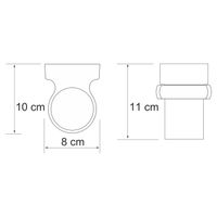 Berkel K- Подстаканник одинарный арт-6828 — фото 4, Стаканы для зубных щеток