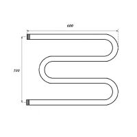 Товар: Водяной полотенцесушитель Point М-образный 500x600 Хром арт-PN37556 - фото 3 Водяной полотенцесушитель Point М-образный 500x600 Хром арт-PN37556 — фото 3, Водяные полотенцесушители