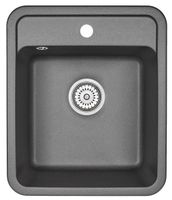 Granula-, кухонная мойка, СтандАРТ кварц арт-4202, ЧЁРНЫЙ — фото 1, товары