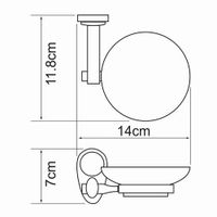 Аксесс Main K- Мыльница (блистер), КЕРАМИКА, хром, WasserKRAFT арт-9229C — фото 5, Мыльницы