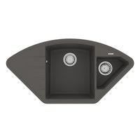 Кухонная мойка Lemark IRKANA 980 (980 х 500 мм, серый шелк) арт-9910047 — фото 1, Кухонные мойки