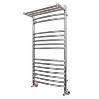 Водяной полотенцесушитель Point Альфа П14 500x1000 с полкой Хром арт-PN05150SP — фото 4, Водяные полотенцесушители