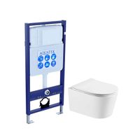 Комплект AQUATEK ОБЕРОН T (рама AQUATEK Standard INS-0000012(без клавиши и крепежа)+унитаз ОБЕРОН AQ арт-SET AQUATEK ОБЕРОН T — фото 1, Комплекты унитаз + инсталляция