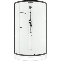 Душевая кабина Melodia della vita Jive BLack 90x90 без гидромассажа арт-MB02007 — фото 1, Душевые кабины