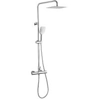 Душевая система Lemark Yeti с термостатом Хром арт-LM7860C — фото 1, Душевые стойки