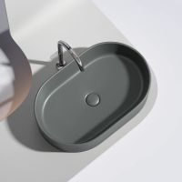 Раковина-чаша Ceramicanova Element 61 Темный антрацит матовый арт-CN6048MDH — фото 13, Раковины накладные