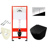 Комплект унитаза Owl 1975 Vind Cirkel-H OWLT190305 с инсталляцией Tece Profil 9400412 с сиденьем Мик арт-OWLT190305+9400412 — фото 1, Комплекты унитаз + инсталляция