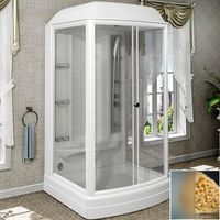 Душевая кабина Radomir Диана 1 118x108 с баней профиль Белый стекло матовое арт-1-05-1-0-0-0641 — фото 1, Душевые кабины