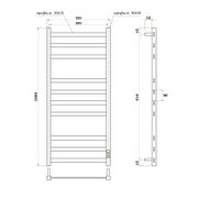 Товар: Полотенцесушитель электрический Point Меркурий П10 500x1000, диммер справа, графит премиум арт-PN83850GR - фото 2 Полотенцесушитель электрический Point Меркурий П10 500x1000, диммер справа, графит премиум арт-PN83850GR — фото 2, Электрические полотенцесушители
