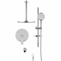 Душевая система Swedbe Platta Хром арт-5543 — фото 7, Встраиваемые душевые комплекты