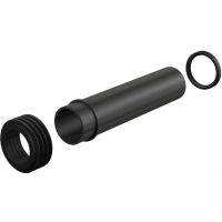 Впускной патрубок для унитаза Alcaplast Черный арт-M901 — фото 1, Комплектующие для туалета