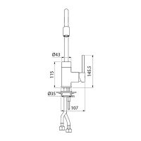 Смеситель для кухни Iddis Kitchen 360 Сатин арт-K36BNJ0i05 — фото 3, Смесители для кухни