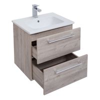 Тумба GIO, 60 см, подвесная, 2 ящика, дуб кантри арт-77.0102D — фото 6, Тумбы под раковину