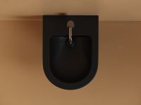 Биде Ceramicanova Uno подвесное Черное матовое арт-CN11002MB — фото 6, Биде подвесные