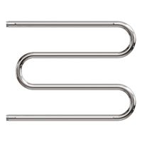 Водяной полотенцесушитель Point М-образный 600x600 с полкой Хром арт-PN38666P — фото 2, Водяные полотенцесушители