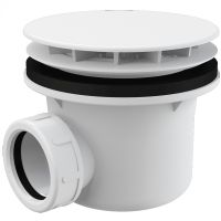 Сифон для душевого поддона Alcaplast Белый арт-A49B — фото 1, Сифоны для поддонов