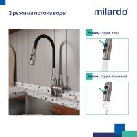 Товар: Смеситель для кухни Milardo Meal Хром арт-M01SB2FM05 - фото 3 Смеситель для кухни Milardo Meal Хром арт-M01SB2FM05 — фото 3, Смесители для кухни