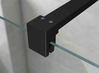 Товар: Душевая перегородка Ambassador Walk-in 120х200 профиль Черный стекло прозрачное арт-15031233 - фото 2 Душевая перегородка Ambassador Walk-in 120х200 профиль Черный стекло прозрачное арт-15031233 — фото 2, Душевые перегородки