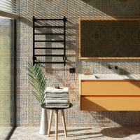 Электрический полотенцесушитель Aringa Порто 80x50 Черный арт-AR03012BL — фото 4, Электрические полотенцесушители